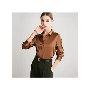 TSK-TS8E032 Classical Spring Autumn Women Clothing 2022 Blusa Female Silk Shirt Woman Blouses Top High Quality Lady Blouses