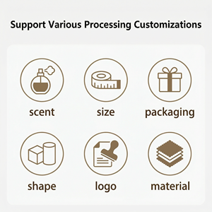 Vela Aromática Moderna con Flores Reales y Aceites Esenciales, Caja de Regalo, Hecha <span class=keywords><strong>a</strong></span> Mano, Biodegradable, Orgánica, Adorno Aromático, Recuerdo - Product Image 5