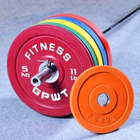2024 vente en gros Durable pas cher rond 20kg 50kg haltère en fonte plaque d'haltérophilie pour salle de sport vente commerciale