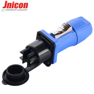 Jnicon Powercon Connecteur d'alimentation 4P Prise mâle Haut-parleur LED Connecteur mâle XLR Longueur personnalisée Boîtier en plastique - Product Image 5