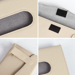 Venta caliente PU cuero <span class=keywords><strong>coche</strong></span> tejido envoltura asiento trasero reposabrazos colgante bolsa de almacenamiento soporte de tejido - Product Image 5