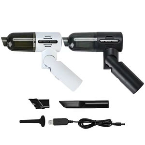 Aspiradora portátil de mano de alta succión, recargable, plegable, inalámbrica, para escritorio y coche - Product Image 1