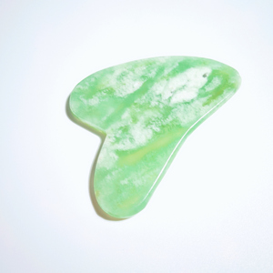 HZ permata bentuk hati alami papan Gua Sha Xiuyan giok Guasha sehat menyembuhkan tubuh alat pijat - Product Image 2