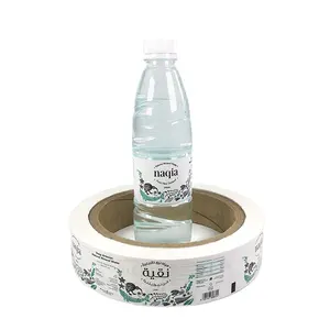 Professional Labels Manufacturer Hot Melt Glue BOPP Label By Roll Waterproof Adhesive Label For Water Bottle