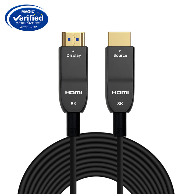 Magelei High-Speed 18Gbps V2.1 8K for HDMI Cable PVC Jacket Combination Active Optical Fiber Data Cable 8K 60Hz HDR10 HDCP EARC