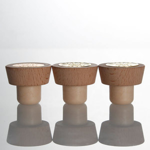 <span class=keywords><strong>Bouchon</strong></span> de bouteille en liège synthétique en forme de T en bois de 21,5 mm avec fonction anti-fuite pour spiritueux whisky tequila - Product Image 6