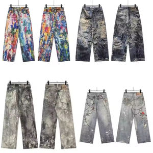 Pantalones vaqueros holgados de marca de diseñador de alta calidad, ropa de calle, pantalones vaqueros de estudio de acné desgastados para hombres - Product Image 1