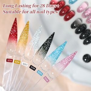High Reflective Super Shiny Crushed Diamond Nail Gel Polish Sparkling Glitter Nail Art Gel for Manicure Salon Wholesale - Product Image 4