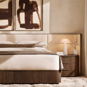 Wooden <strong>Bedside</strong> <strong>Table</strong> Elegant Solid Wood French Nightstands with <strong>Drawers</strong> for Bedroom Living Room Hotel or Home Bar - Product Image 2
