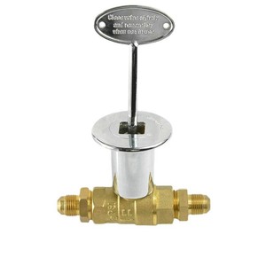Full Copper Ball Valve 1 In <b>Threaded</b> With Key <b>Lock</b> For Water Normal Temperature Operation - Product Image 4