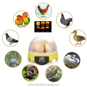 YISHITONG Multifunctional 1-7 Eggs Mini Egg incubator Automatically Chicken Duck Goose Quail Egg Hatching Machine
