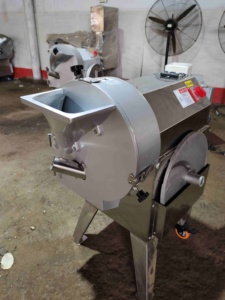 เครื่องหั่นผักอัตโนมัติ เครื่องสับผักอเนกประสงค์ เครื่องตัดอาหาร เครื่องหั่นมันฝรั่งทอด - Product Image 2