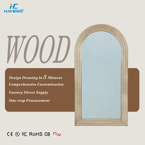 Customized Art <strong>Deco</strong> Full Body Dressing Room <strong>Mirror</strong> Arched Floor <strong>Mirror</strong> Shatterproof Home Decor,wooden Stand <strong>Mirror</strong> - Product Image 1