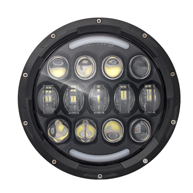 High Quality Round Headlight With DRL Headlight 105W 7 Inch LED Headlight