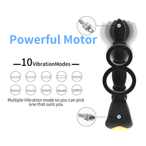 Tapón Anal <span class=keywords><strong>de</strong></span> Silicona al por Mayor <span class=keywords><strong>de</strong></span> Fábrica, 10 Modos <span class=keywords><strong>de</strong></span> Vibración, Control Remoto Inalámbrico, Estimulador Anal 100% Impermeable para Hombres - Product Image 5