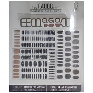 Kit d'autocollants pour ongles avec design effet gel semi-durci, matériau UV non toxique sans BPA pour manucure - Product Image 3