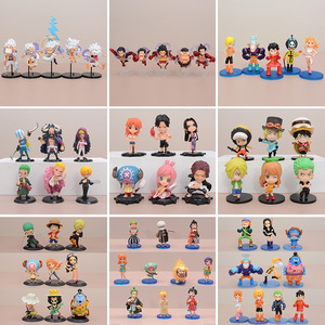 Figurines de collection Chibi Pirate Anime Luffy, <span class=keywords><strong>Zoro</strong></span>, Nami, Sanji, Ace, boîte aveugle, modèle de <span class=keywords><strong>figurine</strong></span>, décoration de gâteau, poupée - Product Image 4