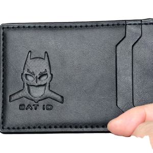 กระเป๋าสตางค์ธุรกิจแบบสั้น ดีไซน์คลาสสิก ใส่บัตรได้หลายใบ หนัง PU สีดำ ลายหน้าฮีโร่แบทแมน สินค้าขายดี ของขวัญส่งเสริมการขายใหม่ - Product Image 2