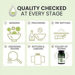 OEM 체중 감소 녹색 커피 콩 캡슐 신진 대사 및 에너지 및 소화 지원 슬리밍을위한 녹색 커피 콩 추출물 - Product Image 6