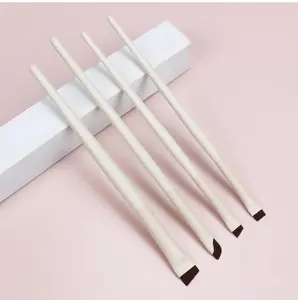 Wholesale Makeup Brush Tools Ultra Thin Eyeliner Eyebrow Make Up Brush Professional Vegan With Custom Logo