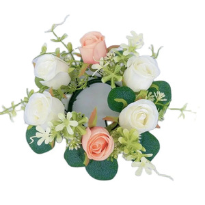 Lot de fleurs de mariage en soie bon marché <span class=keywords><strong>Bouquet</strong></span> de fleurs artificielles de <span class=keywords><strong>mariée</strong></span> Rose Fleur de la main pour mariage - Product Image 4