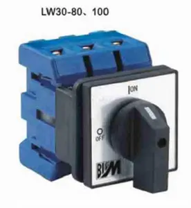 LW30-100 interruptor giratorio 10A 20A 25A 32A 63A 125A 3 posición cambio cam interruptor