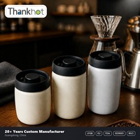 Conteneur de stockage de grains de café en acier inoxydable 304 de qualité alimentaire, boîte à café hermétique avec couvercle et cuillère pour la cuisine et la maison