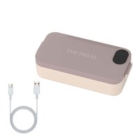 Boîte à lunch isotherme rechargeable en acier inoxydable 304, chauffage rapide sans eau, pot amovible pour le bureau