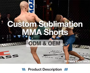 Shorts de sport MMA pour hommes, en toile, mi-élastiques, unis, décontractés, écologiques, vêtements de sport, de fitness, de gym, imperméables, à séchage rapide - Product Image 6