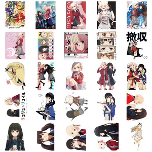 Paquete de 50 Pegatinas de Vinilo Impermeables para los Fans del Anime <span class=keywords><strong>Lycoris</strong></span> <span class=keywords><strong>Recoil</strong></span>, para Decoración de Computadoras Portátiles, Patinetas - Product Image 3