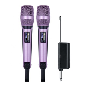 Microphone sans fil universel à double canal UT4000B-2ch, vente chaude, batterie au lithium intégrée, récepteur rechargeable - Product Image 3