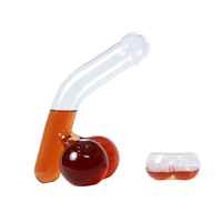 Decantador de Vidrio de Borosilicato de Alta Calidad con Forma de Órgano Genital, Regalo Único para Fiestas, Cumpleaños, Whisky y Vino