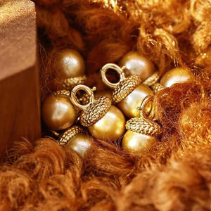 Collar de Jade Estilo Piña de Pino en Plata S925 WENCHI, Cuentas de 10-15mm, Accesorios DIY, Perlas Sueltas, Modelo 10524, China - Product Image 1