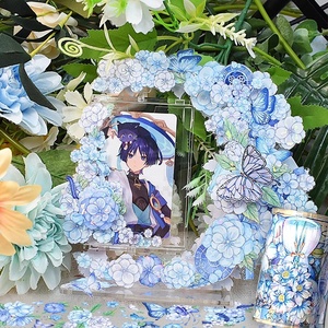 Tùy chỉnh thiết kế bóng bướm mô hình rõ ràng Pet Tape CuộN sticker cho Tạp Chí sổ lưu niệm Nguồn cung cấp - Product Image 2