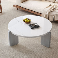Nouvelle table d'appoint en bois massif de style nordique italien 2026, petite table basse pour appartement, maison, chambre, balcon