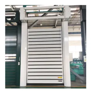 Fabricants de portes à volets argentés vente directe de portes et fenêtres de haute qualité Portes rapides en mousse d'alliage d'aluminium