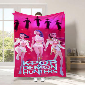Nueva Llegada 2026: Manta de Anime K-Pop Huntrix, Diseño de Cazadores de Demonios, Súper Suave y Acogedora, de Felpa y Franela - Product Image 5