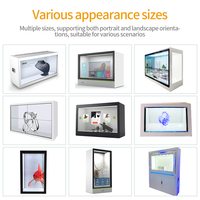 Pantalla Táctil Transparente con Holograma LCD para Android/Windows, Exhibición para Interiores, OEM con 1 Año de Garantía