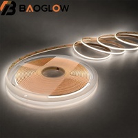 Bande LED COB découpable 5 cm sans chute de tension 320D/M DC24V 12W/M PCB 8mm Ra≥95 3000K/4000K/6000K Lumière sans soudure