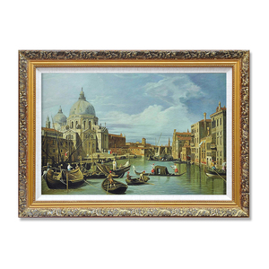 Reproducción de Arte Famoso de Canaletto, Pintado a Mano con Calidad de Museo, Rococó, <span class=keywords><strong>Pintura</strong></span> Clásica de Edificios de Venecia - Product Image 1