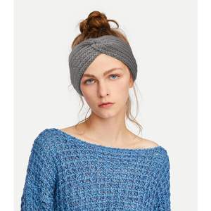 <span class=keywords><strong>Bandeau</strong></span> de sport européen américain automne hiver <span class=keywords><strong>bandeau</strong></span> de cheveux tricoté en laine épaisse - Product Image 3