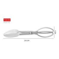 Pince de service écologique en plastique pour salade de fruits, pain, pâtisserie, barbecue, cuisson, steak, buffet, pique-nique