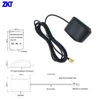 Antenne GPS magnétique 28 DBI personnalisable LNA active montée sur véhicule avec connecteur SMA polarisation verticale