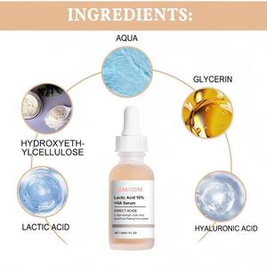 Suero Facial OEM/ODM Exfoliante e Iluminador con Ácido Láctico al <span class=keywords><strong>10</strong></span>% y Ácido Hialurónico, Hidratante de Uso Doméstico Antiarrugas - Product Image 5