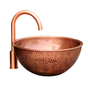 יוקרה אישית בעבודת יד בעבודת יד מרוח מט נחושת עגול לשטוף משטח משטח משטח קל לניקוי אמבטיה - Product Image 2
