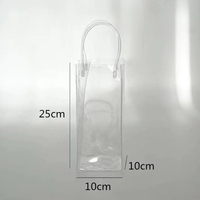 Haut de gamme Transparent PVC fleur sac fourre-tout fête des enseignants fête des mères saint valentin tasse fleur emballage en plastique cadeau
