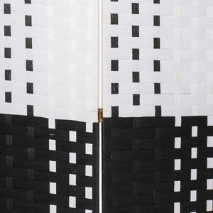 Divisori <span class=keywords><strong>in</strong></span> Fibra di Carta, Separatore Pieghevole per Ambienti, Partizione Divisoria, Schermo Privacy a 4 Pannelli per Camera <span class=keywords><strong>da</strong></span> Letto e Soggiorno - Product Image 3