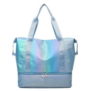 Sac de voyage pour femme, coloré et scintillant, avec compartiment pour chaussures, séparation sec/humide, idéal pour le sport, la gym et le fitness - Product Image 5