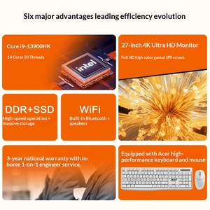 จอคอมพิวเตอร์แบบ <span class=keywords><strong>all</strong></span>-<span class=keywords><strong>in</strong></span>-<span class=keywords><strong>one</strong></span> 27นิ้ว acers 4K I9-13900HK หลัก16G 1TB SSD สำหรับธุรกิจและใช้ภายในบ้าน - Product Image 6