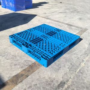 Düşük fiyat yüksek kaliteli HDPE avrupa istiflenebilir çift taraflı dört yönlü plastik palet - Product Image 2